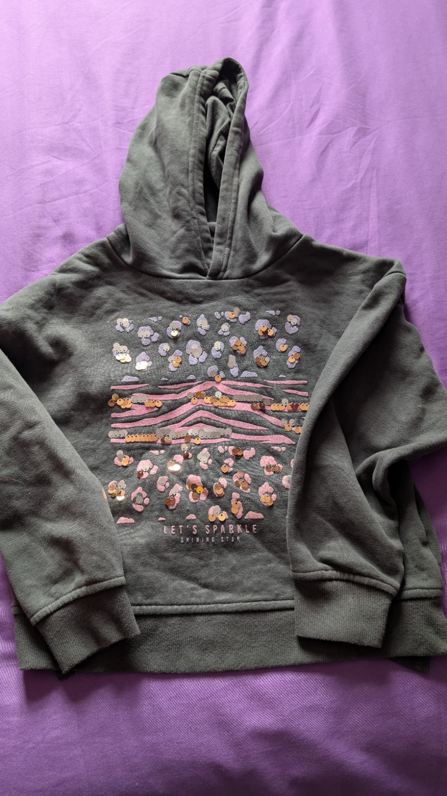 Girls Grey Hoodie Nutmeg 9-10 Years