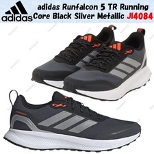 adidas Runfalcon 5 TR Running Core Black Silver Metallic JI4084 Men's Size