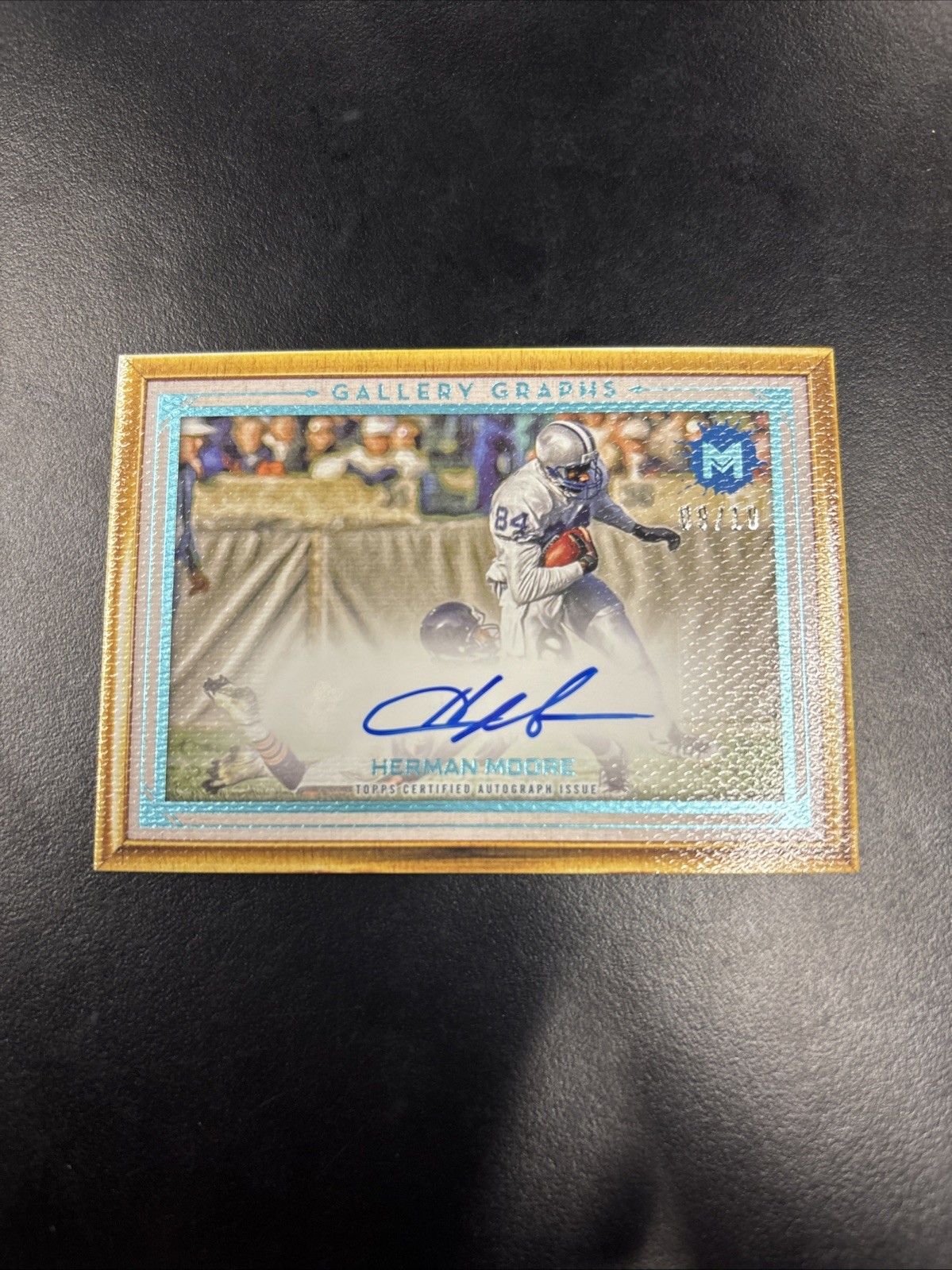 2024 Motif Herman Moore Gallery Graphs Auto 9/10 Lions GG-HM