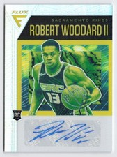 2020-21 Robert Woodard II RC Panini Flux Silver Auto #FRS-RWD Kings