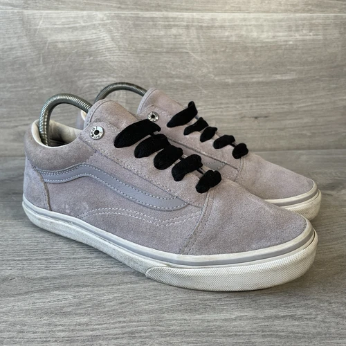 Scarpe da ginnastica Vans ragazza viola taglia UK 5 scamosciate basse stringate