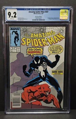 Amazing Spider-Man #287 Marvel Comics 4/87 CGC 9.2 White Pages Newsstand Edition