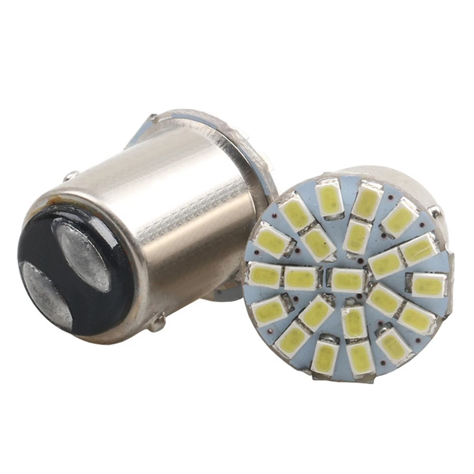 10x 24V 1156 LED BA15S / 1157 BAY15D 1206 22SMD LED Turn Signal Reverse Lights - Image 3 of 4