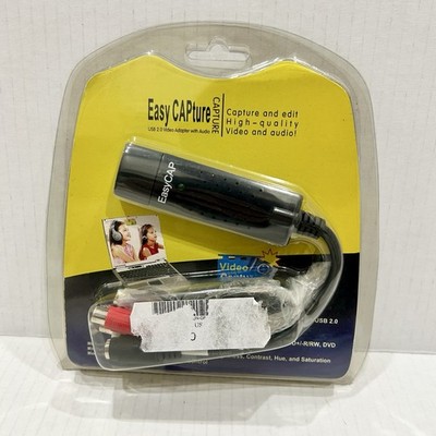 EasyCAP USB Video Capture Device Capture & Edit High Quality Video New Sealed