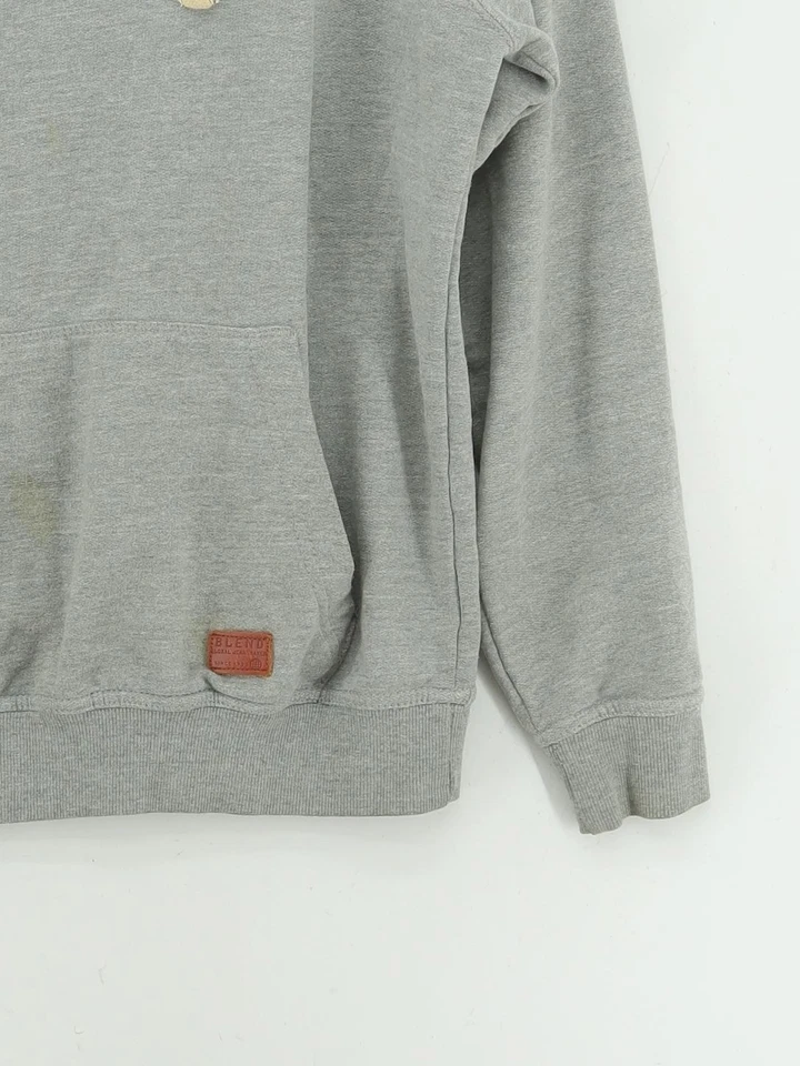 Sudadera con capucha para mujer M gris algodón con pulóver de poliéster Foto 4 de 4