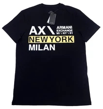 Armani Exchange T-shirt Color Black Size L (NEW WITH ORIGINAL TAGS)