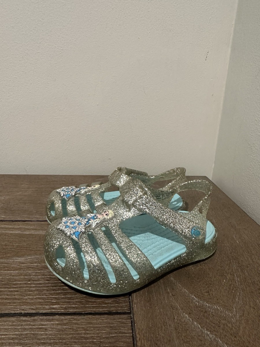 Crocs Frozen Elsa Jelly Sandals Toddler Girl size C6 Disney 6 | eBay