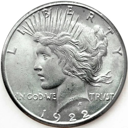 1922-S Peace Silver Dollar Unc AU++ * Great Luster! 1922S