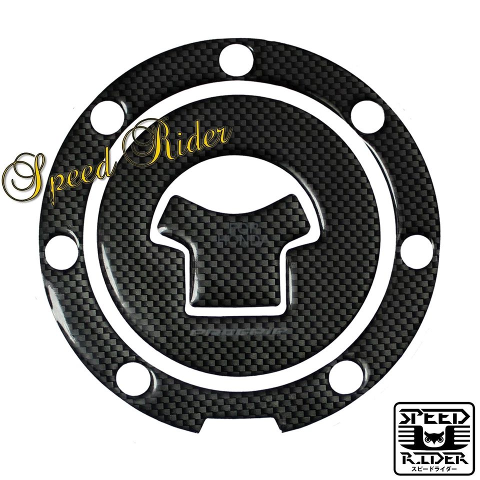 HONDA CBR-1000RR/600R ASPECTO FIBRA CARBONO TAPA GAS TAPA COMBUSTIBLE CUBIERTA ALMOHADILLA DE PROTECCIÓN Foto 3 de 3