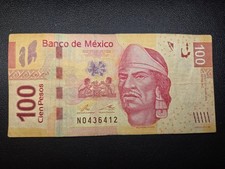 MEX Bank Notes: El Banco de Mexico S.A, 100 Pesos 2013  Serie AC