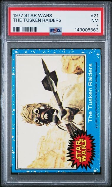 1977 TOPPS STAR WARS THE TUSKEN RAIDERS #21 PSA 7