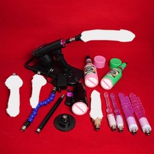 Masturbation Sex Maschine 3XLR Austauschbares Zubehör Dildo Anal Plug Stange DE