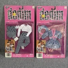 Vintage Totsy Flair Denim Fashion Outfit Barbie Sandi Ms Flair Set 2 W/Earings