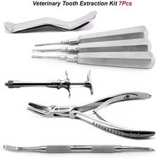 Veterinary Tooth Extraction Kit Bone Rongeur Coupland Elevator Catridge Syringe
