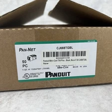 Panduit Giga TX Cat6 jack White CJ688TGBL BOX OF 50 - Brand New!