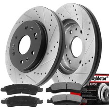 Front Drilled Brake Rotors For Chevy Silverado 1500 GMC Yukon Sierra 1500