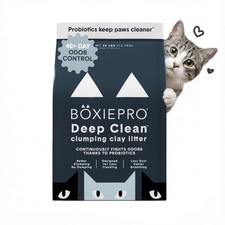 Boxie Probiotic Clumping Cat Litter 40 Day Odor Control Dust Free 28 lb