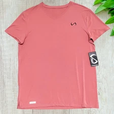 TLF Shirt Mens LARGE Focus V-Neck Performance Bamboo Activewear Athletic Fit NWT