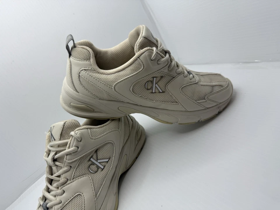 Calvin Klein Jeans Retro Tenis Gamuza y Malla Entrenadores Talla 8 Foto 2 de 4