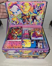 Vintage Lisa Frank Stationary Box Stickers Pencils Markers Tape Notepad Stamp