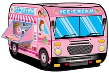 Ice Cream Truck Pop Up Kids Play Tent for Boys Girls Indoor Outdoor Toy