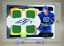 Cody Hodgson 2011-12 Upper Deck - Cup Foundations Quad Patch Rookie Auto #01/15