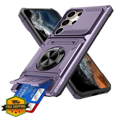 COTDINFOR Case for Samsung Galaxy S26 Ultra Case with Card Holder [Store 2 Ca...