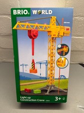 BRIO World 33835 Großer Baukran mit Licht | TOP ZUSTAND | VOLLSTÄNDIG OVP