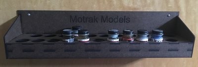 Motrak Models 85012 Model Master / Floquil Paint Rack - 1/2 oz Bottles