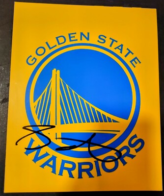 GARY PAYTON JR GLOVE SIGNED GOLDEN STATE WARRIORS LOGO 8X10 PHOTO DUB  NATION