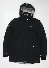 Kangaroos Womens Black Windbreaker Jacket Size 10