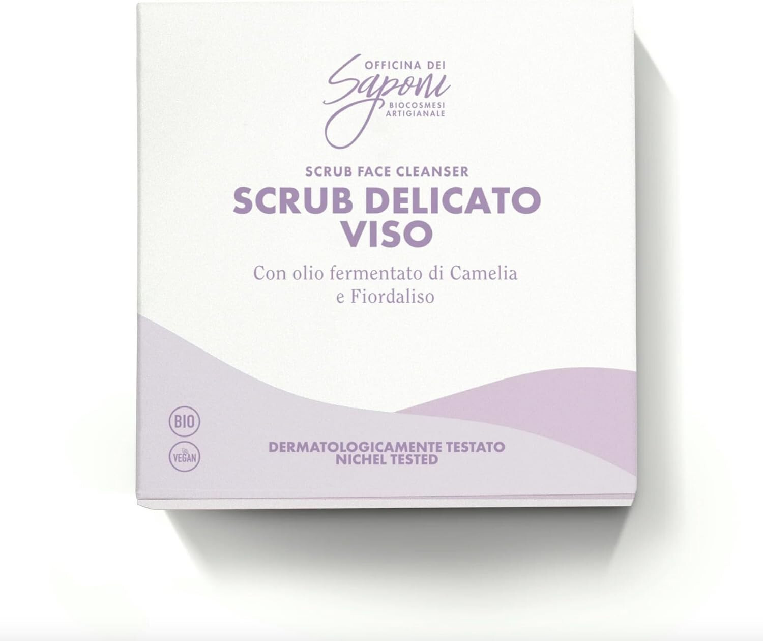 Officina dei Saponi Scrub Delicato Viso con Olio fermentato Camelia Fiordaliso