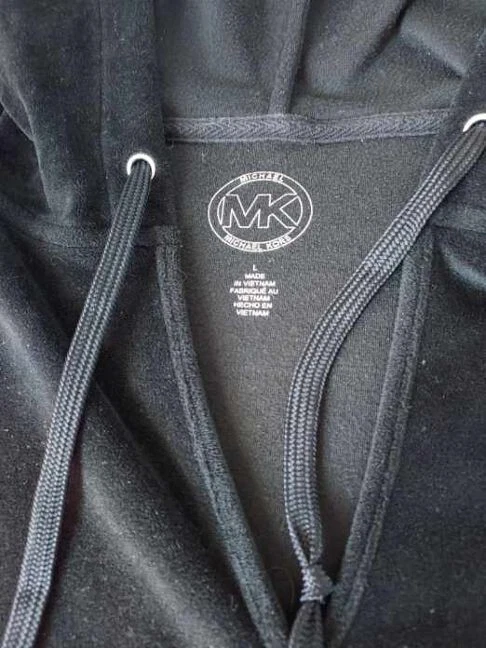 Abito Michael Kors nero con cappuccio manica lunga L