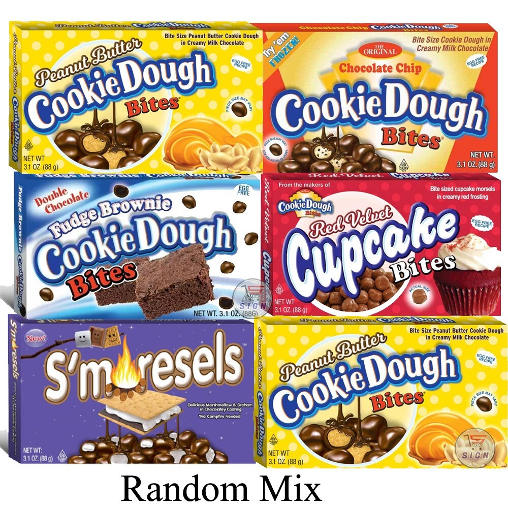 Caja de regalo mixta para bocados de masa de galletas 06 - Popular golosina para niños americanos para fiestas