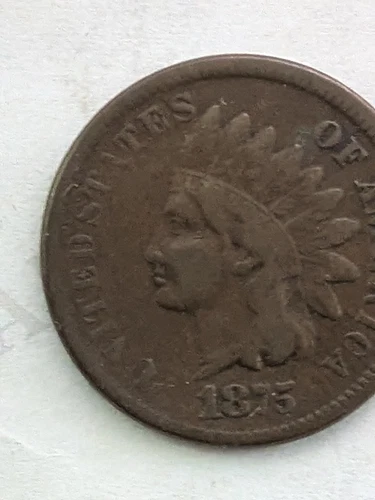 1875 INDIAN HEAD CENT - VG VERY GOOD