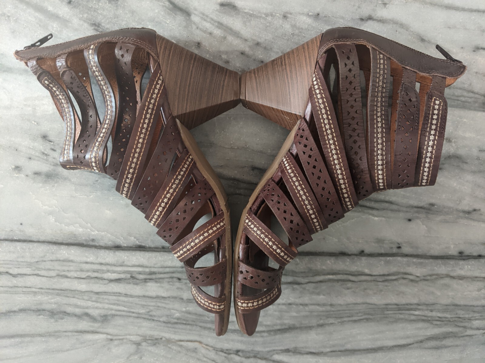 PIKOLINOS Brown Java Gladiator Sandal Zip Back St… - image 8