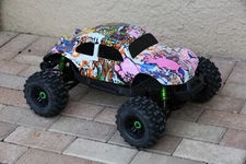 Custom Body Buggy Graffiti Pig for V1  Traxxas Maxx 1/10 Shell Cover