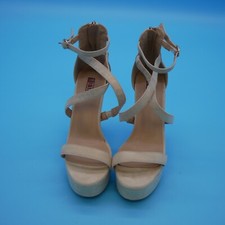 IDIFU Women's Platform Chunky High Heels Dress Sandals Peep Toe US Size 7