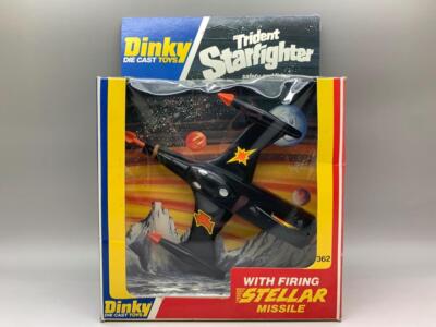 DINKY TOYS TRIDENT STAR FIGHTER WITH FIRING STELLAR MISSILE 362 BOXED