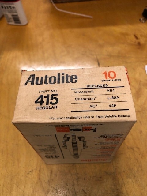 AUTOLITE# 415 PREMIUM QUALITY SPARK PLUGS- SET OF 10 PLUGS IN THIS SALE