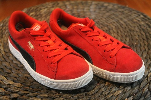 puma clyde red black