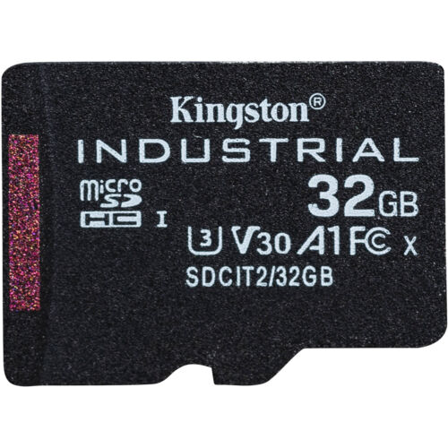 32GB Kingston Technology Industrial UHS-I Class 10 Micro SDHC Memory Card - Picture 1 of 4