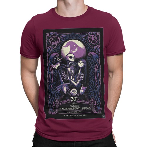 Nightmare Before Christmas Halloween Filmposter T-Shirt Retro Klassiker 8#HMP - Bild 13 von 20