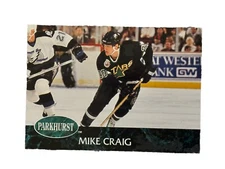 Brand New: Vintage 1992 PARKHURST Mike Craig Minnesota North Stars Bilingual 