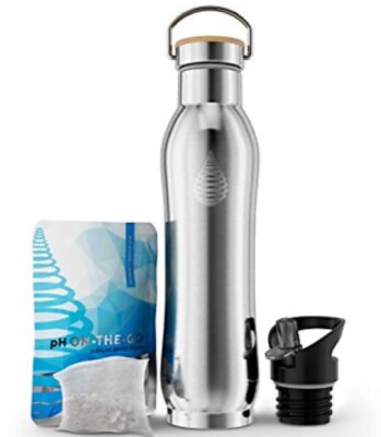 pH Aktive Isolierte Wasserflasche 650ml Gefilterte Alkaliflasche - Edelstahl