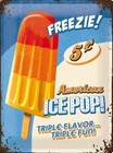 Freezie American Ice Pop embossed metal sign 15cm x 20cm