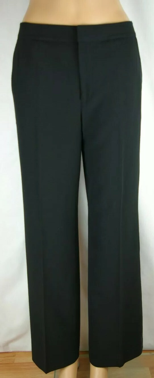 Grace Elements Solid Black Flat Front Polyester B… - image 9