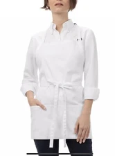 Chef Works Unisex Three Pocket Apron F10- White New