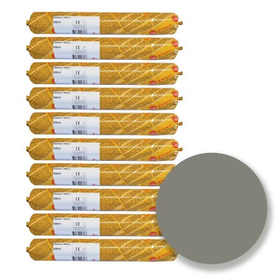 Dichtstoff f. Hochbaufugen Sikaflex PRO-1 Mittelgrau, 10 Schlauchbeutel a 600 ml
