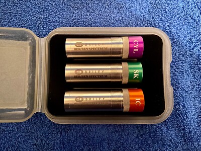 SET OF 3 BRILEY SPECTRUM BERETTA MOBIL CHOKE TUBES WITH CASE SPORTING CLAYS
